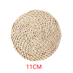 Straw Woven Tea Mat, Table Mat, Placemat