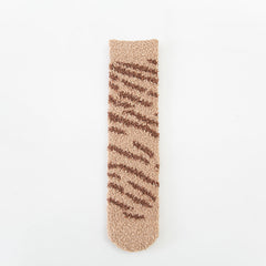 Coral Velvet Warm Sleeping Towel Socks
