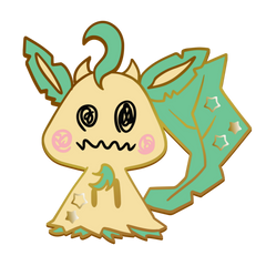 Pokemon: Mimikyu Leafeon Enamel Pin