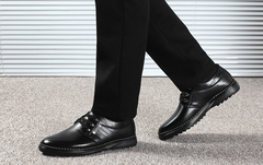 The new shoes shoes fall 2021 men's business casual shoes men shoes shoes round British Dad