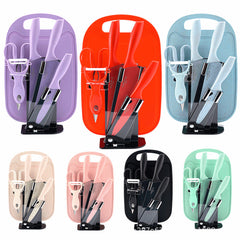 Colored Fruit Knife With Cutting Board Kitchen Box Gift Knives