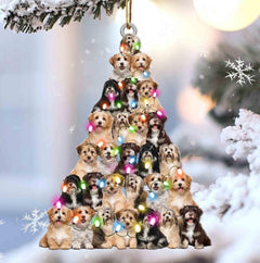 Car Pendant Sleeping Dog Angel Home Decor Acrylic Showcase Hanging Ornaments For Doors