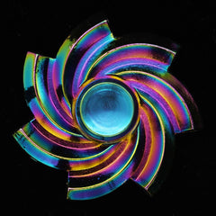 Electroplating colorful fingertip spinning top