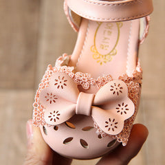 2021 new summer Child Girls half Bow Shoes Sandals Princess 1-3 Baby Toddler shoes' shoes