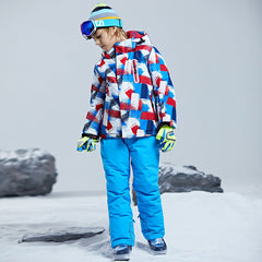 Children Single And Double Board Ski Suit Shell Jacket