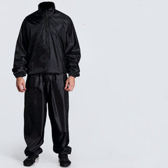 Men's Black Sweating Plus Size Exercise Suit