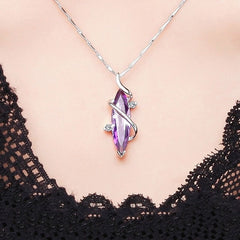 Purple Amethyst Woman Necklaces