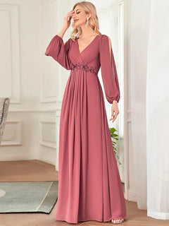 Burgundy Plus Size Dress Turned Inside Out