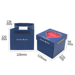 Christmas Eternal Flower Love Rotating Gift Box