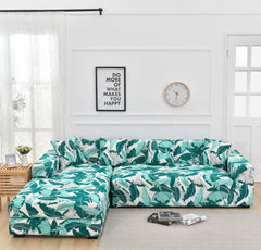 L Shape For Living Room Sofa Protector Anti-dust Elastic Stretch Covers