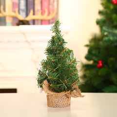 Christmas Tree Linen Bottom Window Table Ornament