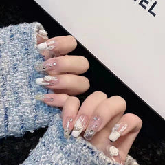 Camellia Plaster Relief Nail Stickers Suit
