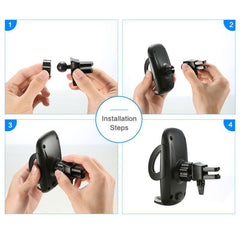 Car phone holder 360° car outlet bracket