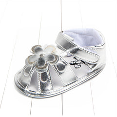 baby toddler shoes baby big flower PU sandals