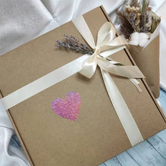 Love Heart Laser Valentine's Day Closure Sticker