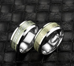 Luminous music five-line music score ring