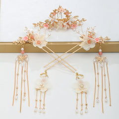 Ancient Hanfu headdress flow super step hairpin