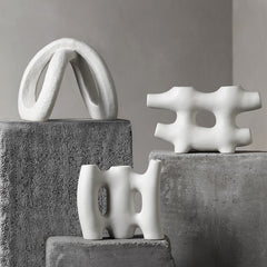 Simple Modern Creative Ceramic Vase Decoration Living Room Flower Arrangement