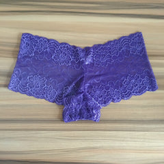 Women's Plus Size Sexy Lace Boxer Briefs