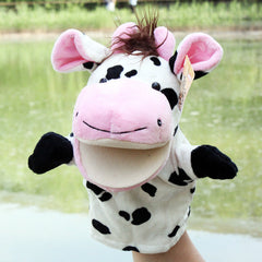 Hand puppet animal plush cartoon early childhood dolls, toys, children's kindergarten story telling, hand puppet creative wholesale