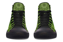Printed Couple High Top Canvas Shoes