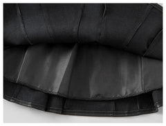 Autumn Winter New Style Children Foreign Style Korean Leather Skirt