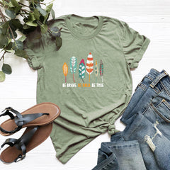 Casual Plus Size Cotton Women's Short Sleeve