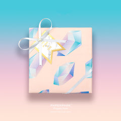 Diamond birthday gift wrapping paper