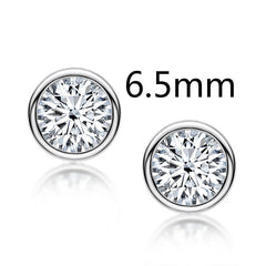 Celestial Sparkle™ | Personalized 925 Sterling Silver Moissanite Studs (0.5–2 Carat)