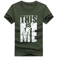 Men's  Plus Size Youth Half-Sleeved T-Shirt