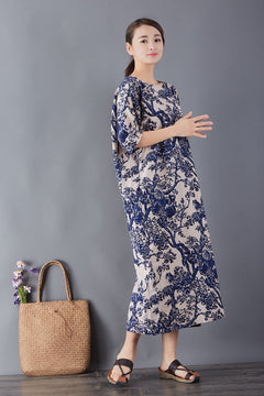 Women's Commoner Literary Retro Plus Size Dress