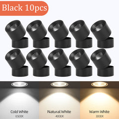 LED Downlight Spotlights Are Open Mounted And Foldable