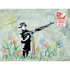 Urban Art Graffiti - Banksy Crayola Shooter