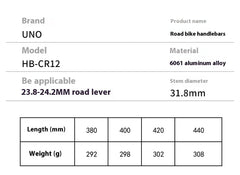 Road Bike Aluminum Alloy Racing Small Bent Handlebar