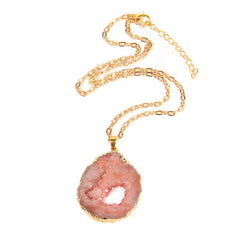 Fashion New Product Temperament Natural Amethyst Cluster Necklace