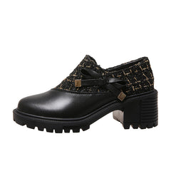 New Thick Heel Women Shoes Spring High Heels