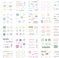 Gift box set sticker