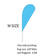 Custom Water Drop Flag Feather Flag Advertisement