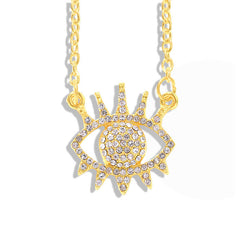 New Stylish charming Protection Jewelry | Mythical Eye Amulet with Pave Crystal Inlay For Women