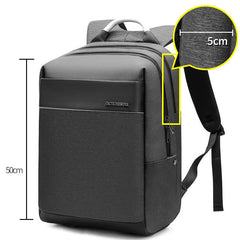 New black Computer backpack men''s European and American trend schoolbag