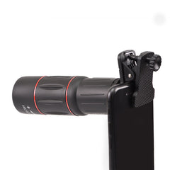 18X Zoom Telescope Lens for iPhone & Samsung Smartphones - Universal Clip & Tripod Included