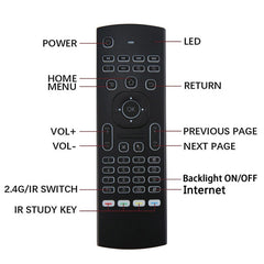 MX3 MX3-L Backlit Air Mouse T3 Smart Voice Remote Control 2.4G RF Wireless Keyboard For X96 mini KM9 A95X H96 MAX Android TV Box