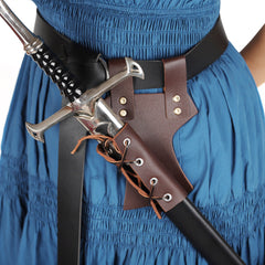 Leather Tie Rope Sword Viking Renaissance Shield Fixture