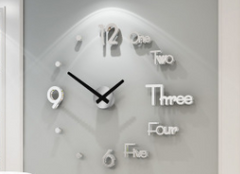 3D Wall Sticker Clock