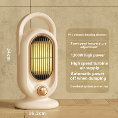 High-power Digital Display Warm Air Blower Desktop Office Small Heater