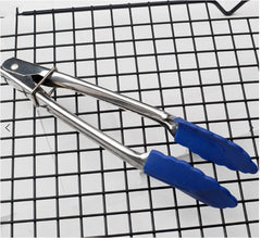 Silicone Kitchen Cooking Salad Utensils BBQ Clip Stainless