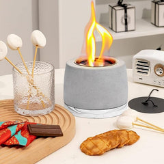 Desktop Decorative Cement Craft Small Fireplace