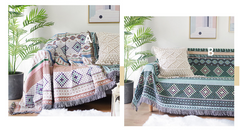 Geometric Pattern Sofa Blanket Dust Cover Towel