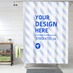 Create Your Own 60x72in Waterproof Quick Dry Bathroom Shower Curtain