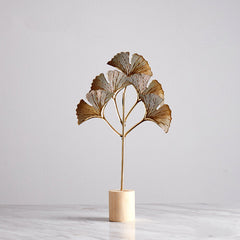 Iron Terrazzo Leaf Style Table Top Decoration